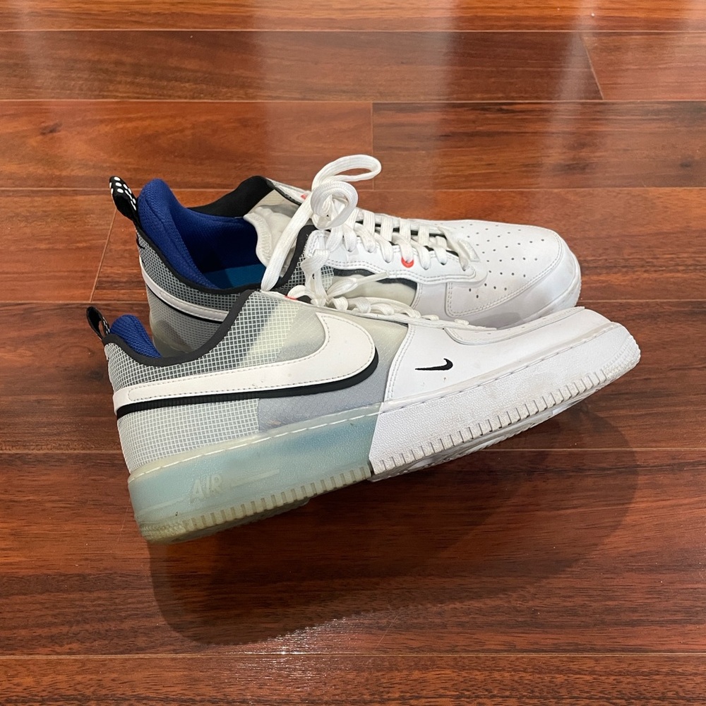 Nike Air Force 1 React Men’s White Light Photo Blue Size 10.5